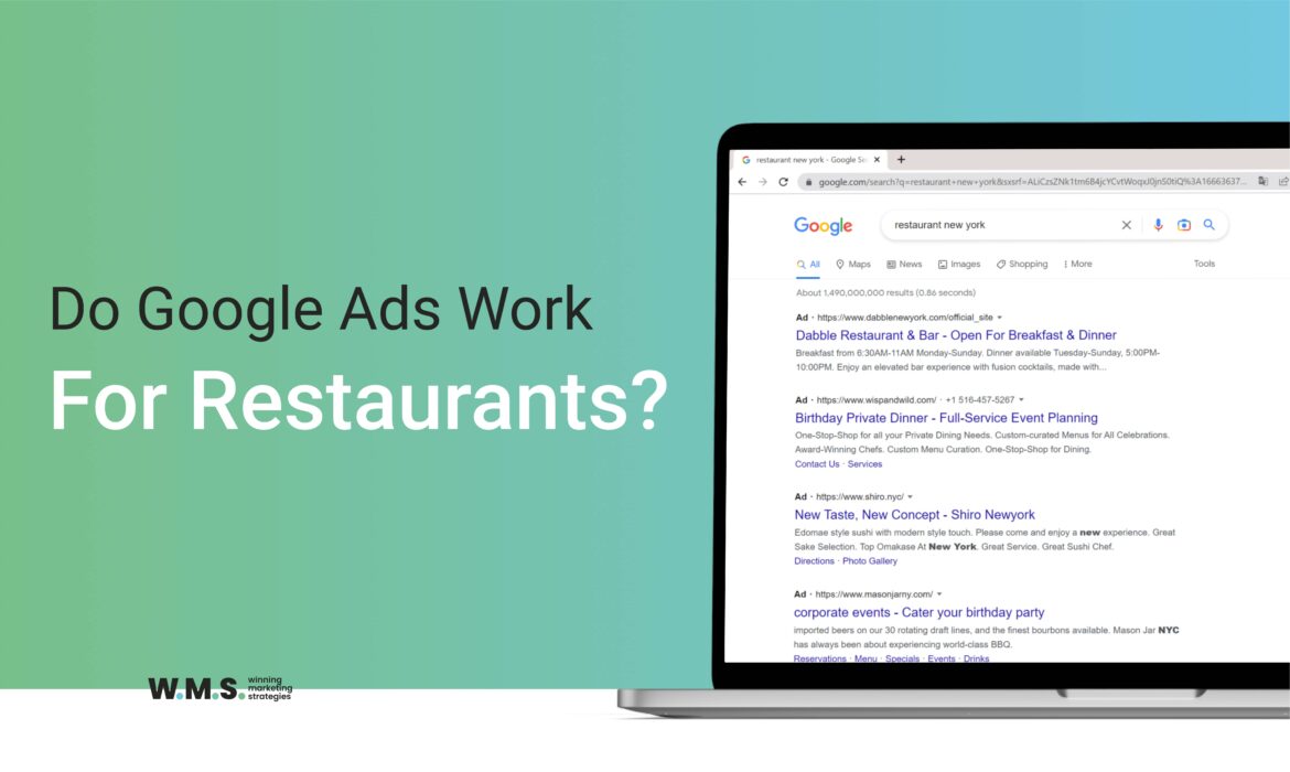 Google Ads For Restaurants