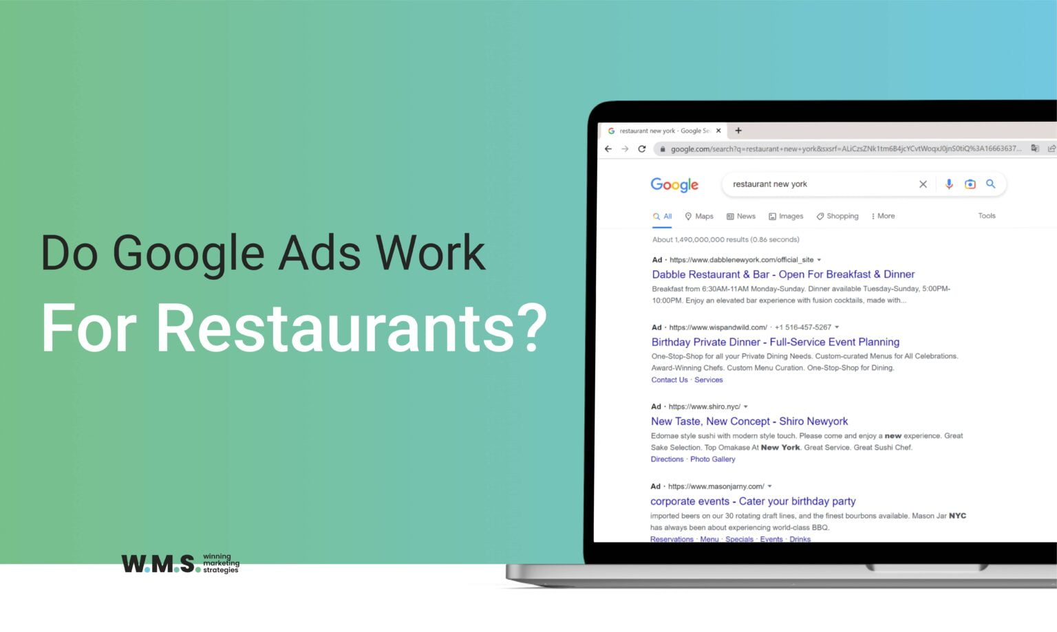 Do Google Ads Work For Restaurants?￼ - Winning Marketing Strategies