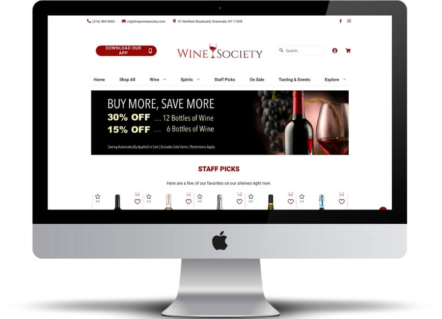 shop wine online marketing
